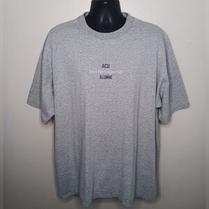 VTG 90s Abilene Christian University XXL T-shirt Gray Mr. Augi's Sportwear USA